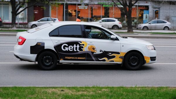Автомобиль службы такси Gett. Архивное фото Автомобиль службы такси Gett. Архивное фото