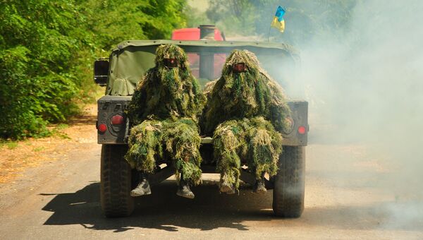 Военнослужащие ВСУ во время учений. Архивное фото Военнослужащие ВСУ во время учений. Архивное фото