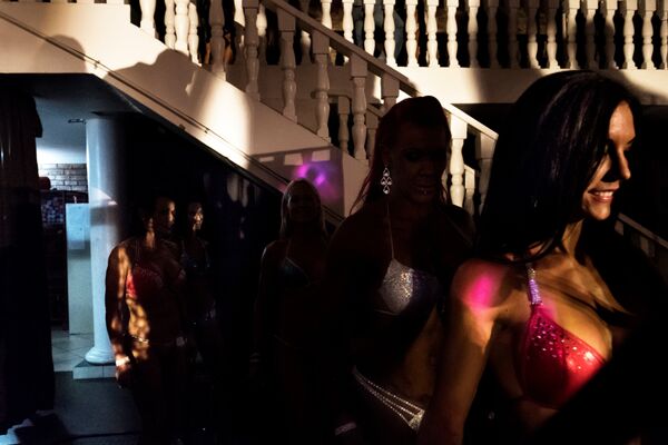 Участницы соревнования по бодибилдингу Miss South Africa Xtreme в ЮАР Участницы соревнования по бодибилдингу Miss South Africa Xtreme в ЮАР