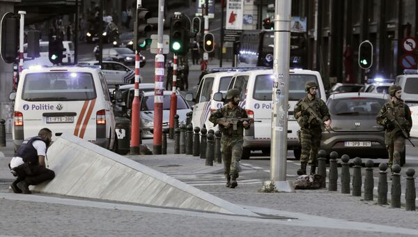 Ситуация на Центральном вокзале Брюсселя после взрыва, 20 июня 2017 Ситуация на Центральном вокзале Брюсселя после взрыва, 20 июня 2017