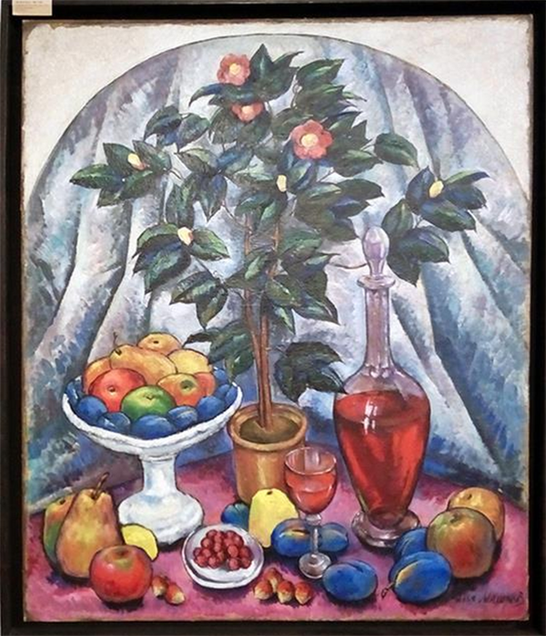 Илья Машков. Натюрморт с камелиями, фруктами и вином. 1913 Илья Машков. Натюрморт с камелиями, фруктами и вином. 1913