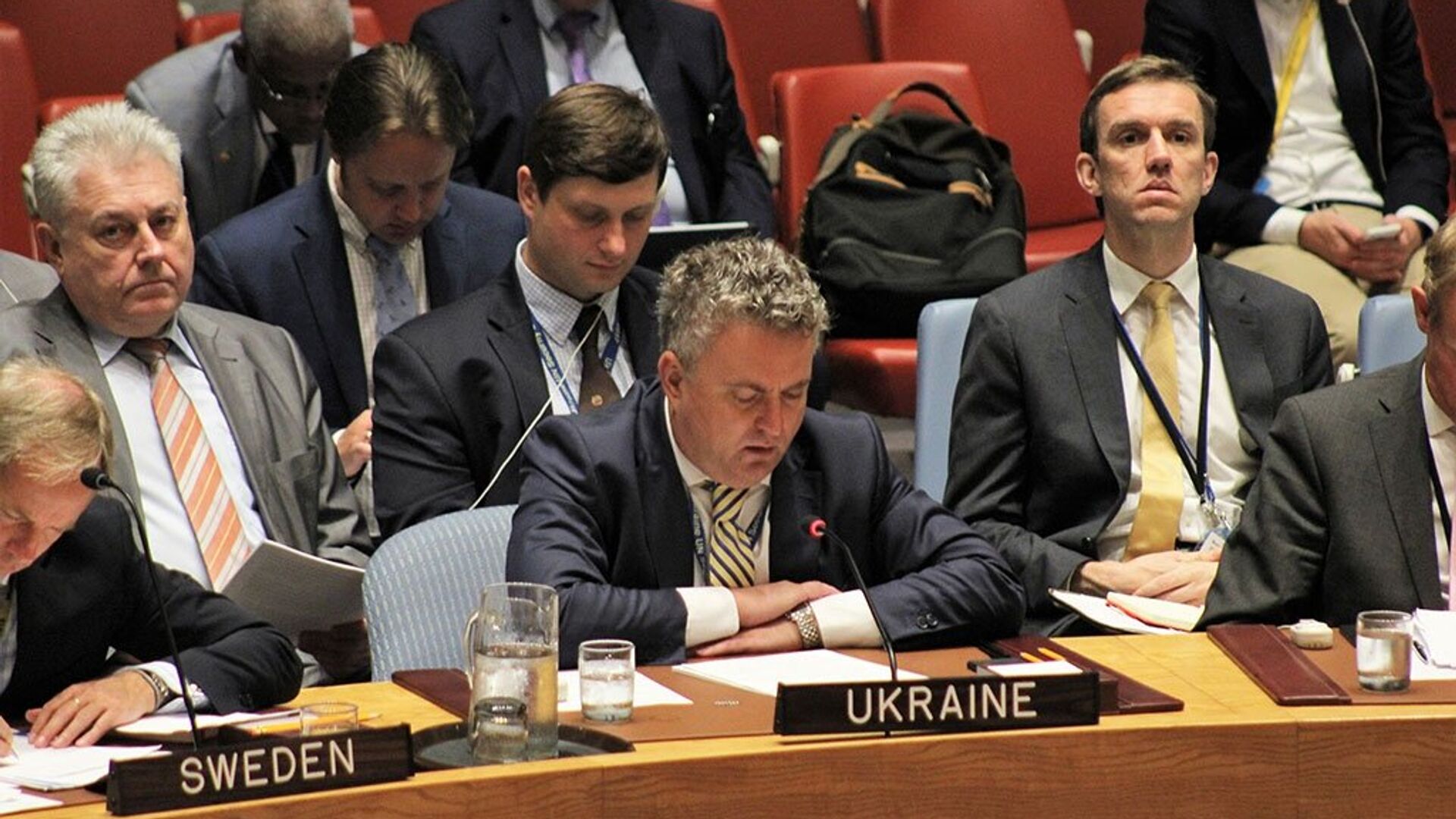 Заместитель министра иностранных дел Украины Сергей Кислица на заседании Совета Безопасности ООН по Африке. 19 июля 2017 Заместитель министра иностранных дел Украины Сергей Кислица на заседании Совета Безопасности ООН по Африке. 19 июля 2017 - РИА Новости, 1920, 02.12.2020
