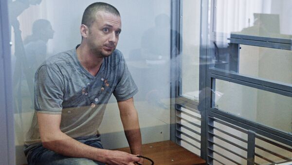 Максим Одинцов на заседании Дарницкого районного суда Киева. Архивное фото Максим Одинцов на заседании Дарницкого районного суда Киева. Архивное фото