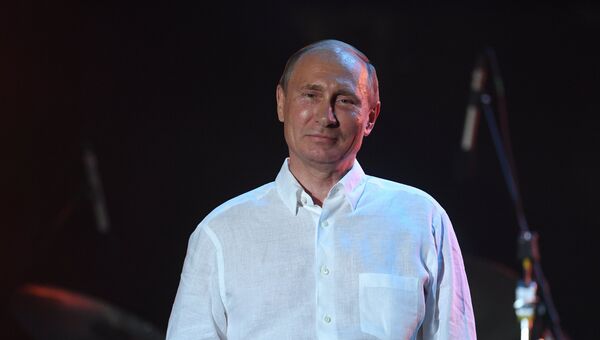 Президент РФ Владимир Путин во время посещения фестиваля Koktebel Jazz Party 2017 Президент РФ Владимир Путин во время посещения фестиваля Koktebel Jazz Party 2017