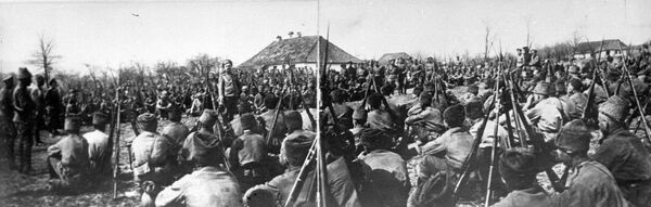 Первая мировая война. Митинг на фронте Первая мировая война. Митинг на фронте