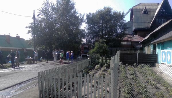 На месте пожара дома престарелых Жемчужина в Красноярске. 28 августа 2017 На месте пожара дома престарелых Жемчужина в Красноярске. 28 августа 2017