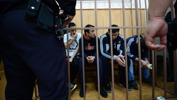 Обвиняемые по делу о теракте в метро Санкт-Петербурга. Архивное фото Обвиняемые по делу о теракте в метро Санкт-Петербурга. Архивное фото