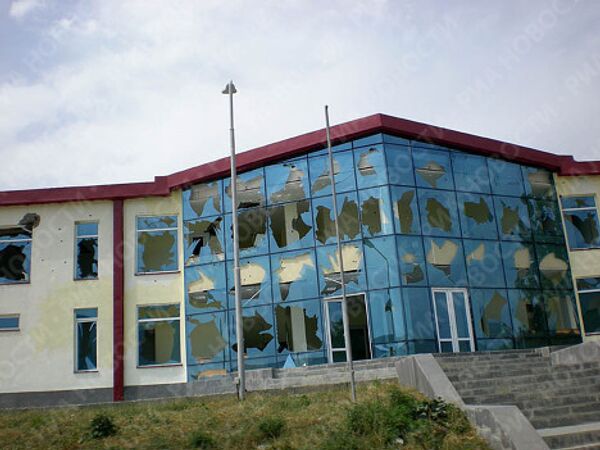 Разрушения в городе Цхинвали Разрушения в городе Цхинвали