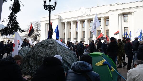 Митинг у здания Верховной рады Украины в Киеве. 19 октября 2017 Митинг у здания Верховной рады Украины в Киеве. 19 октября 2017