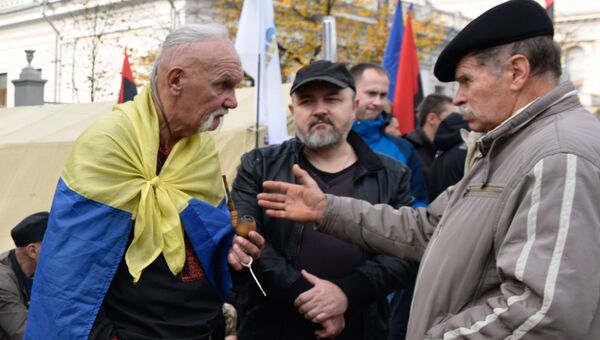 Митинг у здания Верховной рады Украины в Киеве. 19 октября 2017 Митинг у здания Верховной рады Украины в Киеве. 19 октября 2017