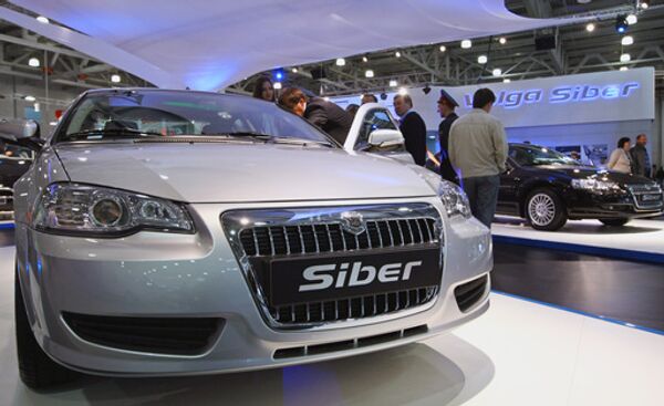 Автомобиль Volga Siber на Московском международном автосалоне. Архив Автомобиль Volga Siber на Московском международном автосалоне. Архив