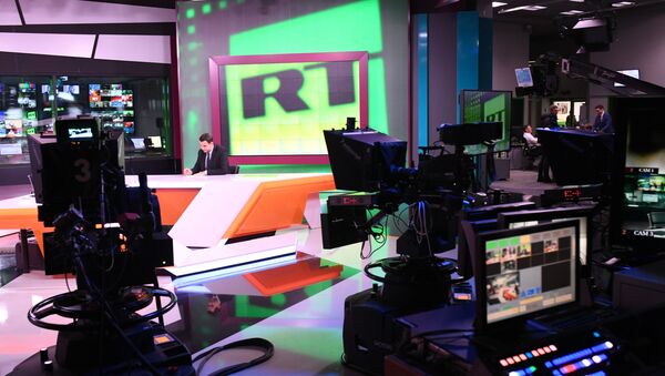 Студия телеканала RT в Москве Студия телеканала RT в Москве