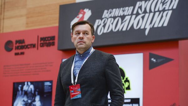 Руководитель Дизайн-центра МИА Россия сегодня Антон Степанов на выставке Великая русская революция на Санкт-Петербургском международном культурном форуме Руководитель Дизайн-центра МИА Россия сегодня Антон Степанов на выставке Великая русская революция на Санкт-Петербургском международном культурном форуме
