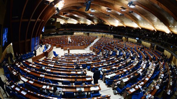 Зал заседаний Парламентской ассамблеи Совета Европы. Архивное фото Зал заседаний Парламентской ассамблеи Совета Европы. Архивное фото