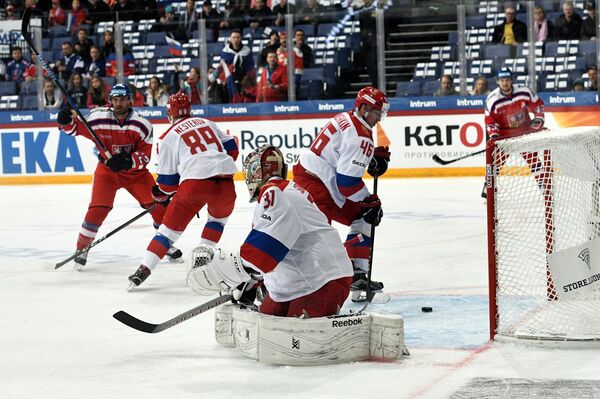 Игра сборной России по хоккею Игра сборной России по хоккею