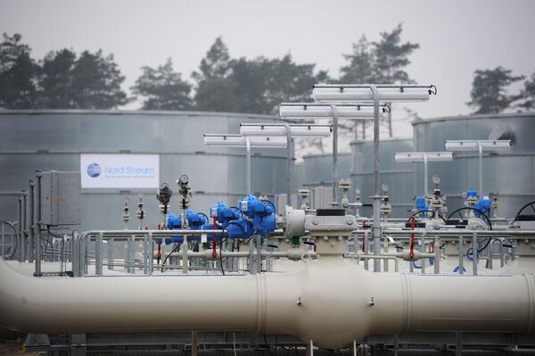 Участок магистрального газопровода Северный поток в немецком городе Любмин Участок магистрального газопровода Северный поток в немецком городе Любмин