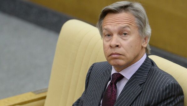 Председатель комитета Государственной Думы РФ по международным делам Алексей Пушков Председатель комитета Государственной Думы РФ по международным делам Алексей Пушков
