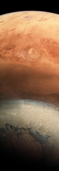 Снимок поверхности Марса, сделанный при помощи зонда Mars Express Снимок поверхности Марса, сделанный при помощи зонда Mars Express