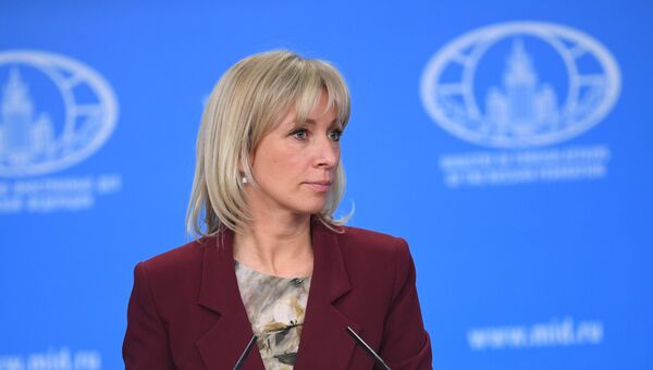 Официальный представитель министерства иностранных дел России Мария Захарова во время брифинга в Москве. 21 декабря 2017 Официальный представитель министерства иностранных дел России Мария Захарова во время брифинга в Москве. 21 декабря 2017