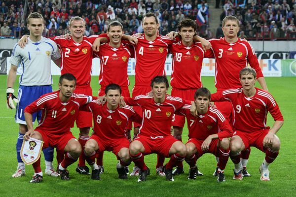 Сборная России по футболу перед отборочным матчем ЧМ-2010 со сборной Уэльса Сборная России по футболу перед отборочным матчем ЧМ-2010 со сборной Уэльса