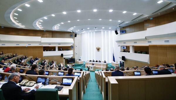 Заседание Совета Федерации РФ. Архивное фото Заседание Совета Федерации РФ. Архивное фото