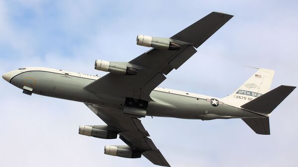 Самолет наблюдения США Boeing OC-135B Open Skies. Архивное фото