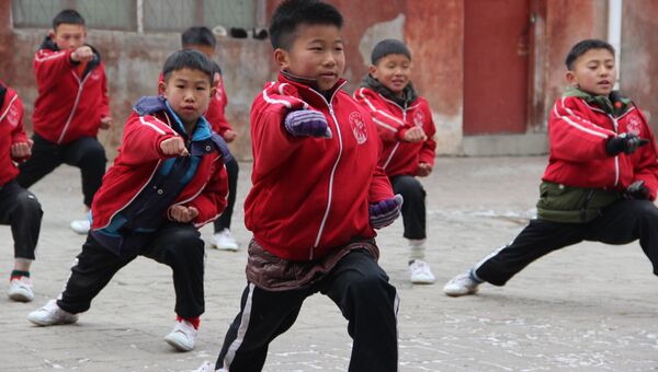 Школа боевых искусств Shaolin Tagou в провинции Хэнань. Январь 2018 год Школа боевых искусств Shaolin Tagou в провинции Хэнань. Январь 2018 год