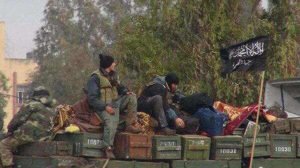 Боевики террористической группировки Джебхат ан-Нусра* в провинции Идлиб Боевики террористической группировки Джебхат ан-Нусра* в провинции Идлиб