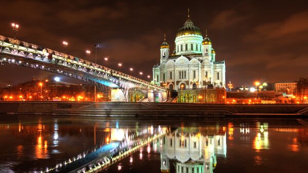 Пасхальное богослужение в Храме Христа Спасителя Пасхальное богослужение в Храме Христа Спасителя