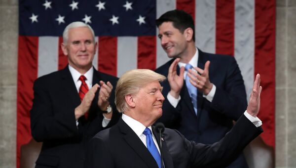 Дональд Трамп выступает в конгрессе с обращением О положении страны. 30 января 2018 Дональд Трамп выступает в конгрессе с обращением О положении страны. 30 января 2018