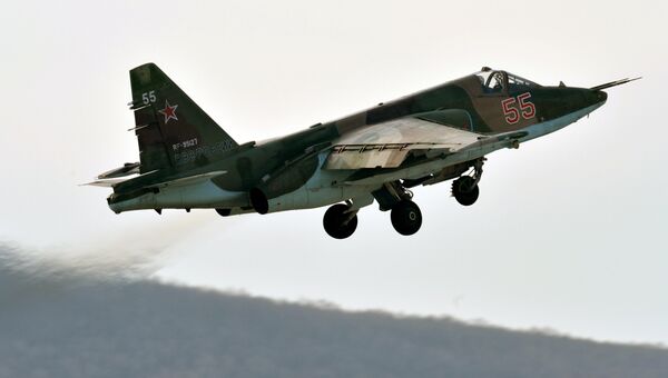 Российский штурмовик Су-25. Архивное фото Российский штурмовик Су-25. Архивное фото