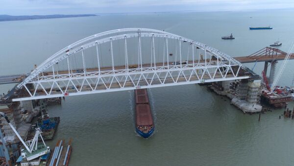 Два года с начала строительства Крымского моста. Кадры с коптера Два года с начала строительства Крымского моста. Кадры с коптера