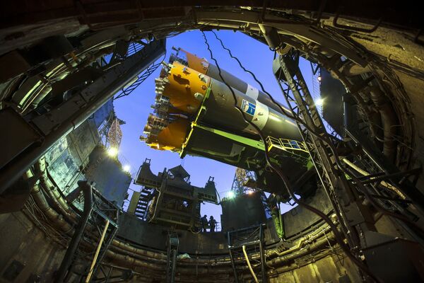 Ракета Союз-2.1а с грузовым кораблем Прогресс МС-08 установлена на стартовый комплекс на космодроме Байконур. 9 февраля 2018 Ракета Союз-2.1а с грузовым кораблем Прогресс МС-08 установлена на стартовый комплекс на космодроме Байконур. 9 февраля 2018