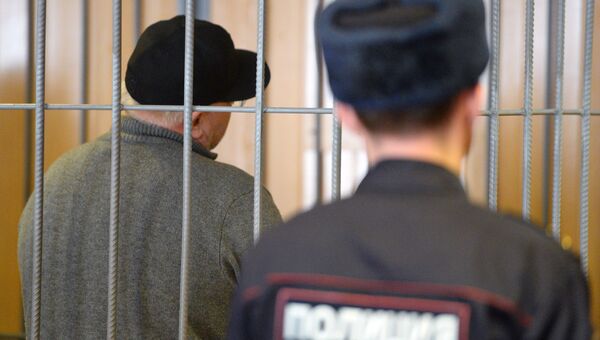 Захарий Калашов во время оглашения приговора в Никулинском суде. 29 марта 2018 Захарий Калашов во время оглашения приговора в Никулинском суде. 29 марта 2018