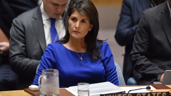 Постпред США при ООН Никки Хейли Постпред США при ООН Никки Хейли
