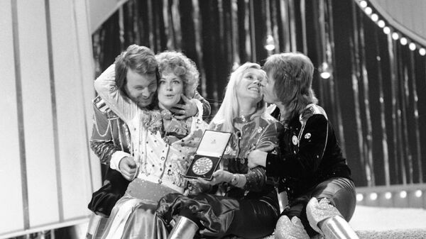 Шведская группа ABBA на конкурсе Евровидение-1974 Шведская группа ABBA на конкурсе Евровидение-1974