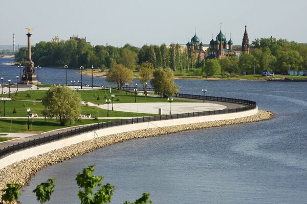 Вид набережной Ярославля Вид набережной Ярославля