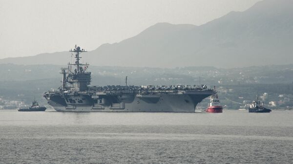 Авианосец ВМС США Гарри Трумэн в Средиземном море. Май 2018 Авианосец ВМС США Гарри Трумэн в Средиземном море. Май 2018