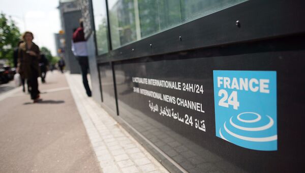 Здание штаб-квартиры французского телеканала France 24. Архивное фото Здание штаб-квартиры французского телеканала France 24. Архивное фото