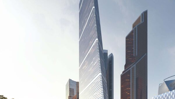 Визуализация проекта 400-метрового жилого небоскреба в Москва-Сити Визуализация проекта 400-метрового жилого небоскреба в Москва-Сити