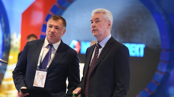 Мэр Москвы Сергей Собянин и заместитель мэра Москвы в правительстве Москвы по вопросам градостроительной политики и строительства Марат Хуснуллин на Московском урбанистическом форуме Мэр Москвы Сергей Собянин и заместитель мэра Москвы в правительстве Москвы по вопросам градостроительной политики и строительства Марат Хуснуллин на Московском урбанистическом форуме