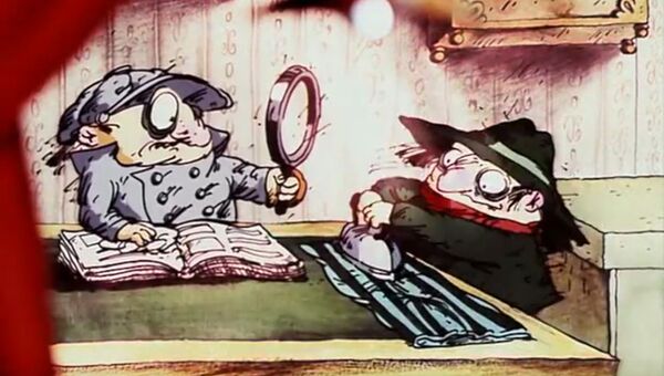 Кадр из мультфильма Следствие ведут Колобки(1986) Кадр из мультфильма Следствие ведут Колобки(1986)