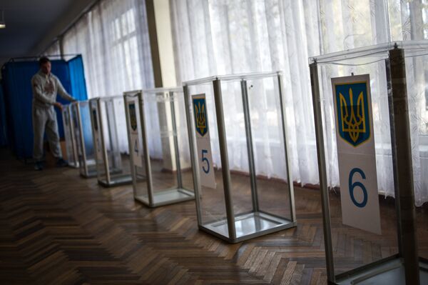 Урны для голосования на Украине Урны для голосования на Украине