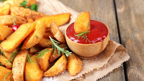 Жареный картофель Жареный картофель
