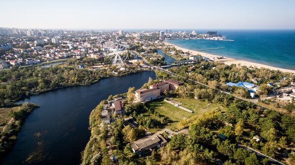 Вид на Краснодарский край. Архивное фото Вид на Краснодарский край. Архивное фото