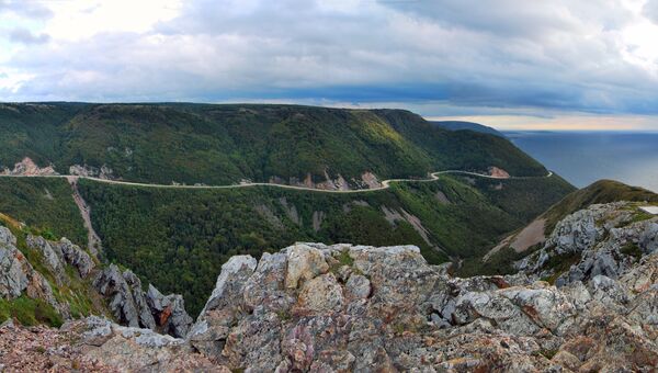 Дорога Cabot Trail в Канаде Дорога Cabot Trail в Канаде