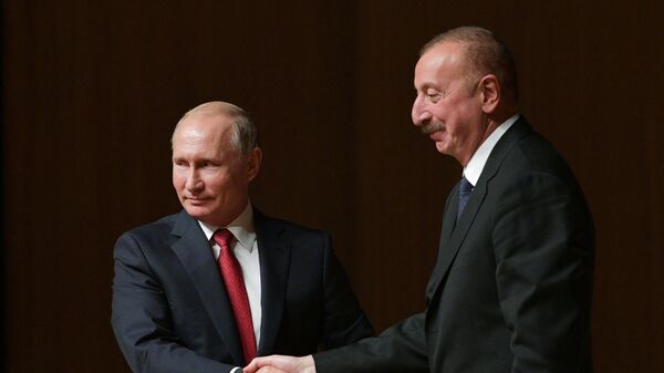 Президент РФ Владимир Путин и президент Азербайджана Ильхам Алиев Президент РФ Владимир Путин и президент Азербайджана Ильхам Алиев
