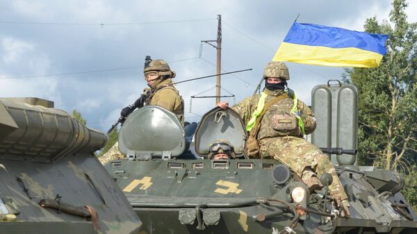 Военнослужащие вооруженных сил Украины во время учений Козацька воля – 2018 Военнослужащие вооруженных сил Украины во время учений Козацька воля – 2018