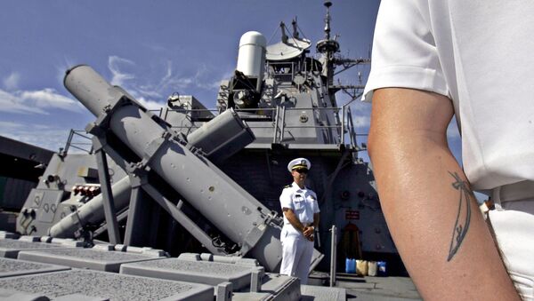 Моряки на эсминце USS Decatur ВМС США Моряки на эсминце USS Decatur ВМС США
