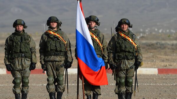 Военнослужащие армии России во время учений ОДКБ Взаимодействие-2018 Военнослужащие армии России во время учений ОДКБ Взаимодействие-2018